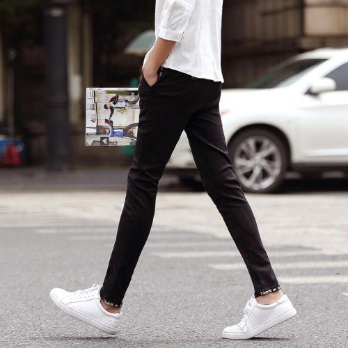 Jeans pour adolescent pieds Slim JEANS en coton automne - Ref 1463166