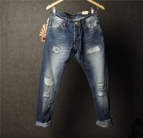 Jeans pour adolescent pieds Slim en coton automne - Ref 1463188