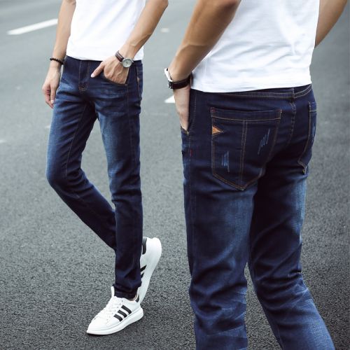 Jeans pour jeunesse pieds Slim FRALAARRI en coton bio écologique automne - Ref 1463256