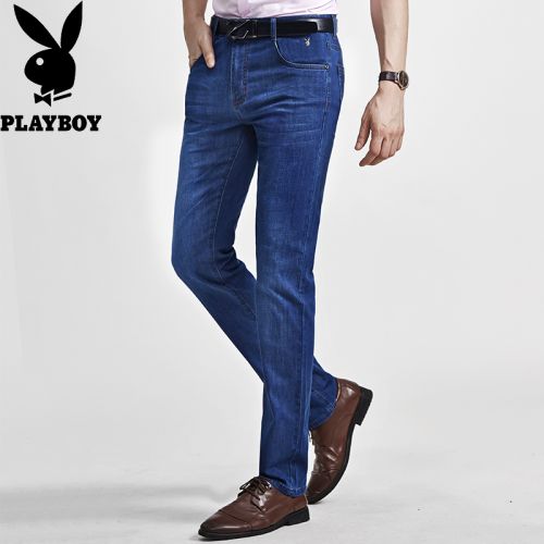 Jeans pour jeunesse coupe droite PLAYBOY en coton automne - Ref 1463289