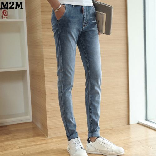 Jeans pour jeunesse pieds Slim M2MONLINE en coton été - Ref 1463323