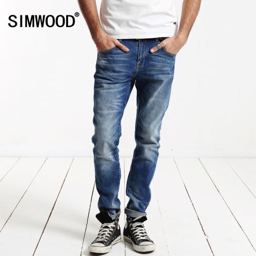 Jeans pour jeunesse pieds Slim SIMWOOD en coton printemps - Ref 1463347