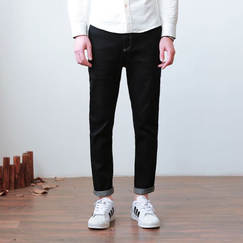 Jeans pour jeunesse pieds Slim en coton Quatre saisons - Ref 1463353