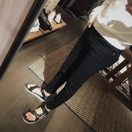 Jeans pour adolescent pieds Slim WILLIAM LOOK en coton Quatre saisons - Ref 1463360