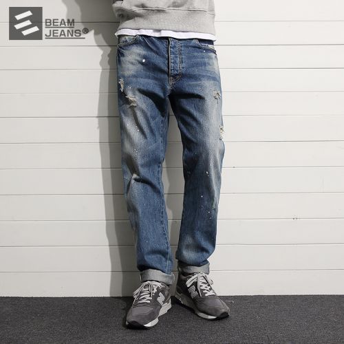 Jeans pour jeunesse coupe droite en coton Quatre saisons - Ref 1463385