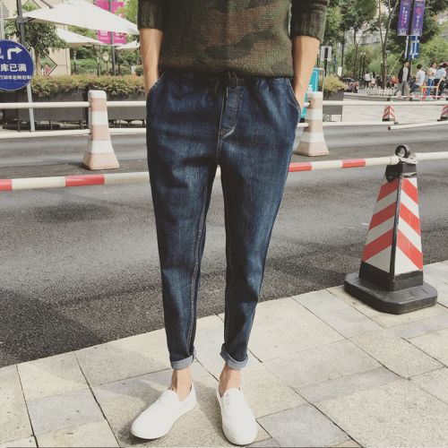 Jeans pour adolescent pieds Slim en coton Quatre saisons - Ref 1463389