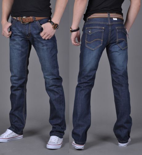 Jeans pour jeunesse coupe droite en coton automne - Ref 1463401