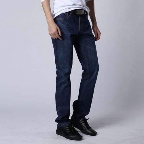 Jeans pour jeunesse coupe droite coton, de polyéthylène téréphtalate PET Quatre saisons - Ref 1463404