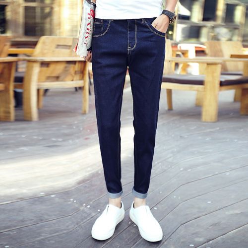 Jeans pour jeunesse pieds Slim en coton été - Ref 1463429