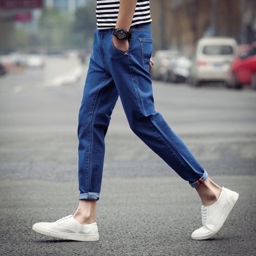 Jeans pour adolescent SYI SHUNYI en coton été - Ref 1463452