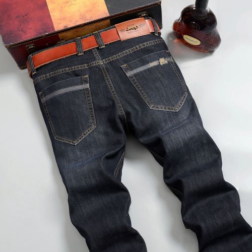 Jeans pour jeunesse coupe droite en coton automne - Ref 1463453