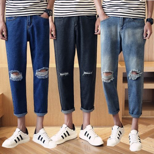 Jeans pour jeunesse Sarouel en coton Quatre saisons - Ref 1463456