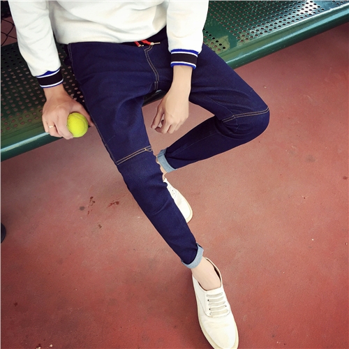 Jeans pour adolescent pieds Slim Quatre saisons - Ref 1463478