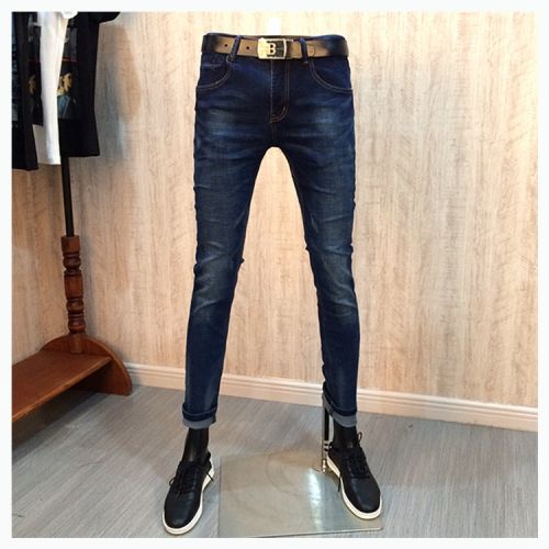 Jeans pour jeunesse pieds Slim en coton Quatre saisons - Ref 1463488