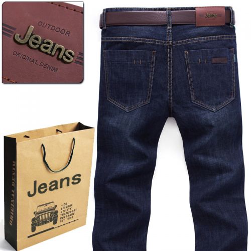 Jeans pour jeunesse coupe droite en coton printemps - Ref 1463569