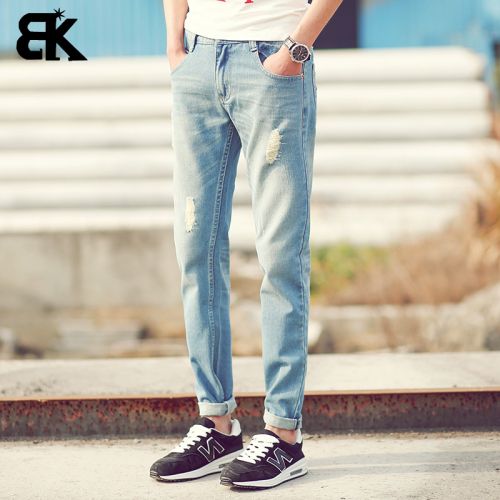 Jeans pour jeunesse coupe droite en coton Quatre saisons - Ref 1463579