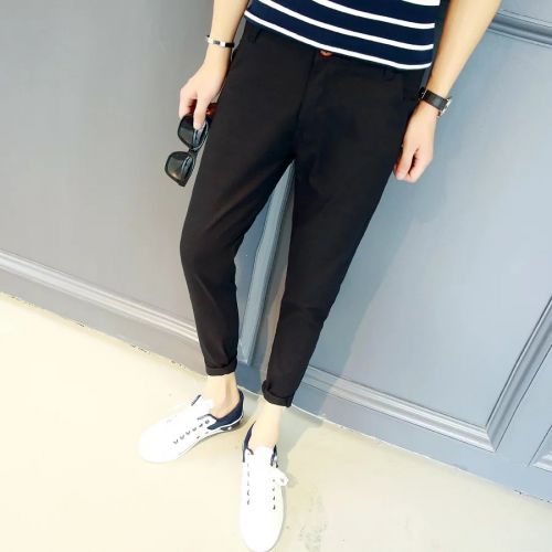 Jeans pour adolescent pieds Slim en coton été - Ref 1463598