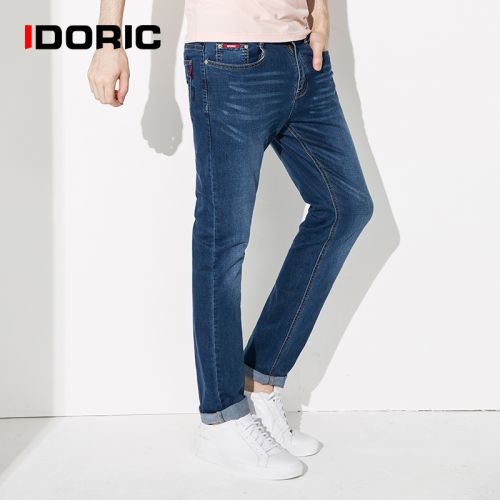 Jeans pour jeunesse coupe droite IDORIC en coton Quatre saisons - Ref 1463614