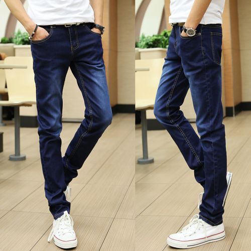 Jeans pour adolescent pieds Slim JEANS en coton Quatre saisons - Ref 1463656