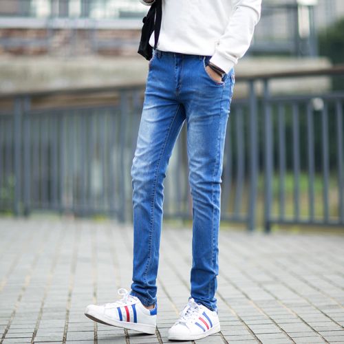 Jeans pour jeunesse coupe droite en coton automne - Ref 1463687
