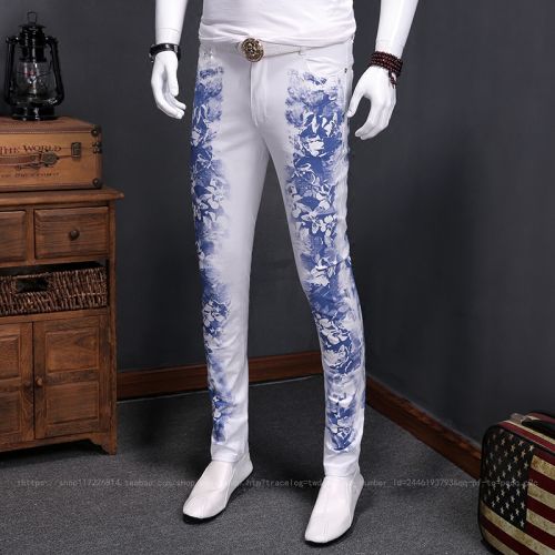 Jeans pour jeunesse pieds Slim en coton été - Ref 1463691