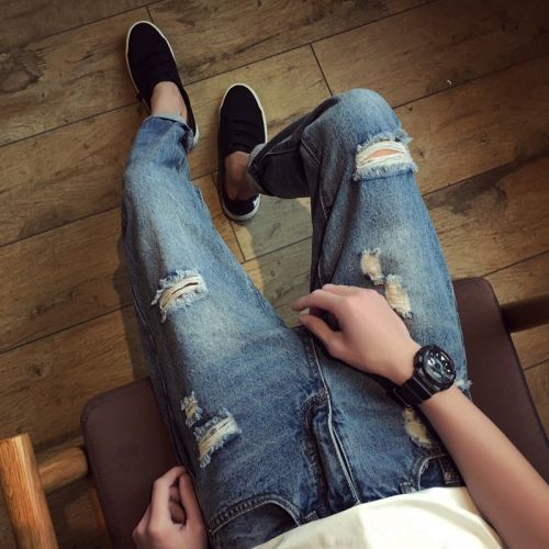 Jeans pour jeunesse Sarouel en coton printemps - Ref 1463708