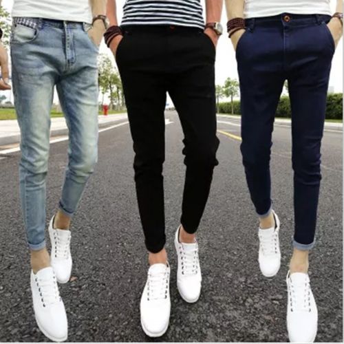 Jeans pour adolescent pieds Slim GAINER en coton été - Ref 1463712
