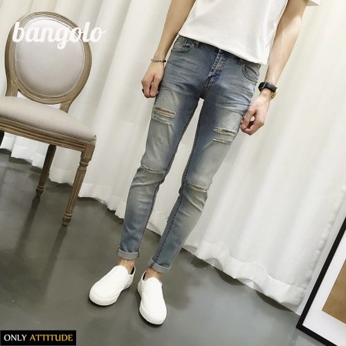 Jeans pour adolescent pieds Slim été - Ref 1463717