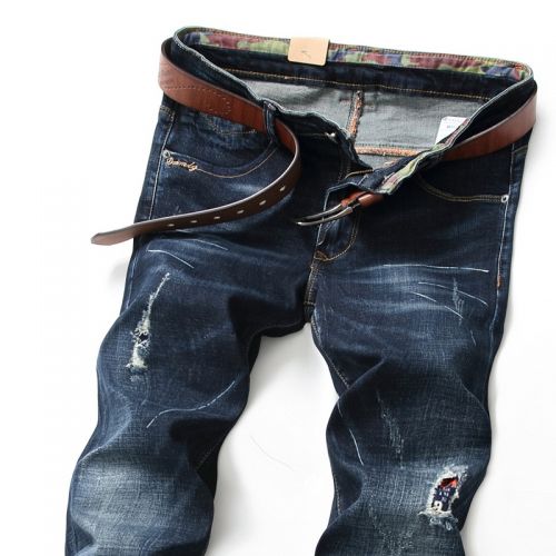 Jeans pour jeunesse coupe droite en coton automne - Ref 1463728
