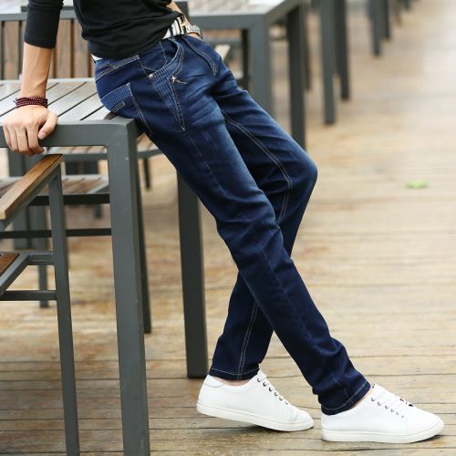 Jeans pour adolescent pieds Slim GUKYY en coton été - Ref 1463731