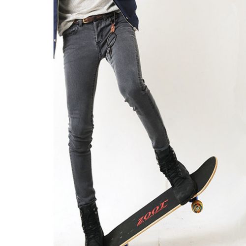 Jeans pour adolescent super skinny en coton Quatre saisons - Ref 1463779