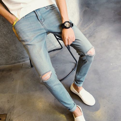 Jeans pour adolescent pieds Slim Quatre saisons - Ref 1463794