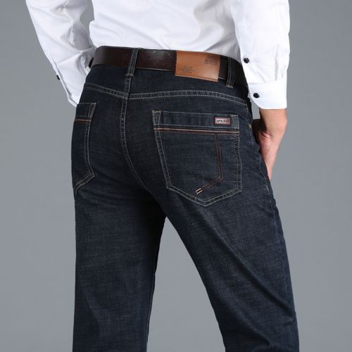 Jeans pour jeunesse droite AFS JEEP Coton, de fibres polyester viscose rayonne polyuréthane élastique fibre spandex automne - Ref 1463810