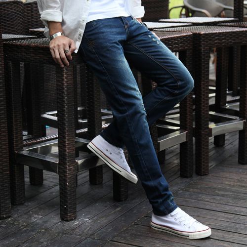 Jeans pour jeunesse pieds Slim en coton automne - Ref 1463819