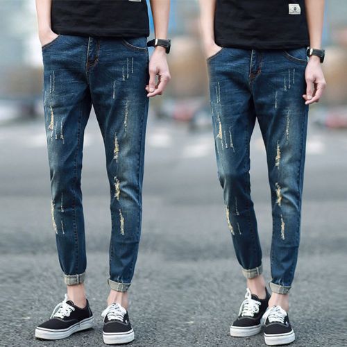 Jeans pour adolescent pieds Slim automne - Ref 1463863