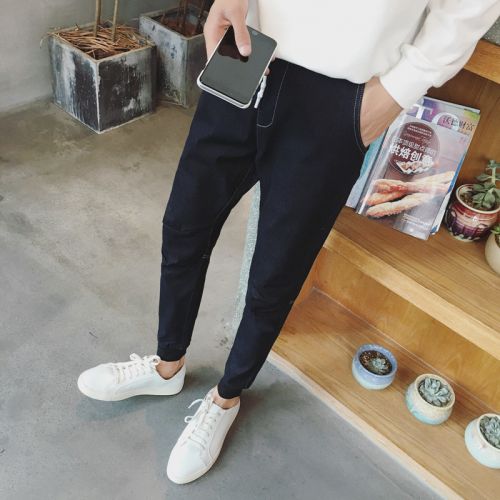 Jeans pour adolescent pieds Slim en coton automne - Ref 1463889