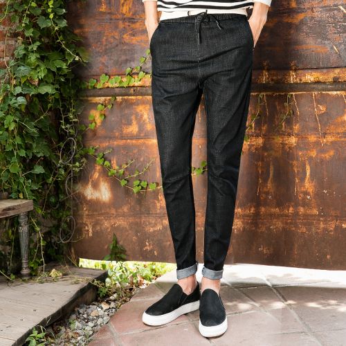 Jeans pour adolescent pieds Slim SHINOOUOMO en coton automne - Ref 1463906