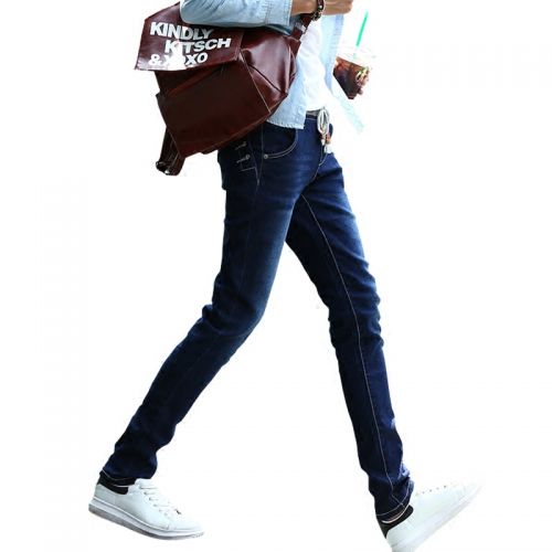 Jeans pour adolescent pieds Slim GUKYY en coton été - Ref 1463916