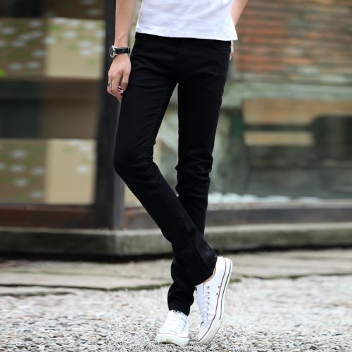 Jeans pour adolescent pieds Slim KTZZN en coton Quatre saisons - Ref 1463927