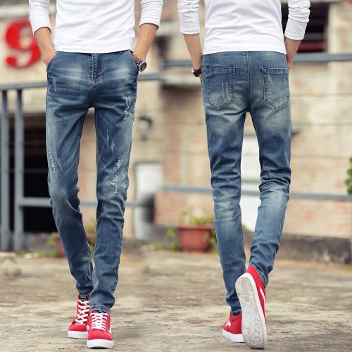 Jeans pour jeunesse coupe droite en coton bio écologique automne - Ref 1463948