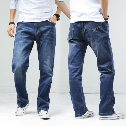 Jeans pour jeunesse coupe droite MR.MARKE en coton hiver - Ref 1463956