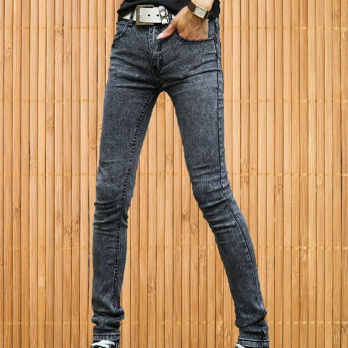 Jeans pour jeunesse pieds Slim en coton automne - Ref 1463962