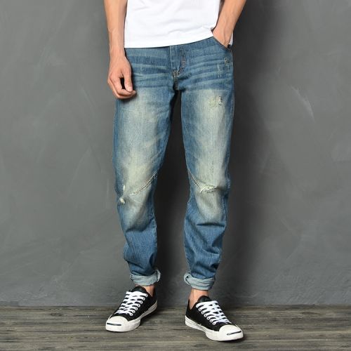 Jeans pour adolescent pieds Slim en coton Quatre saisons - Ref 1463972