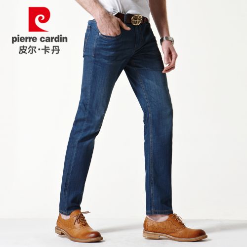 Jeans pour jeunesse coupe droite PIERRE CARDIN en coton été - Ref 1463985