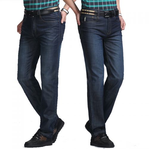 Jeans coupe droite en coton pour Quatre saisons - Ref 1464013