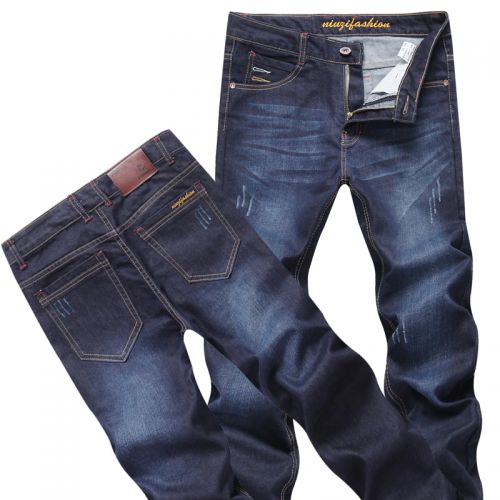 Jeans pour jeunesse pieds Slim en coton Quatre saisons - Ref 1464065
