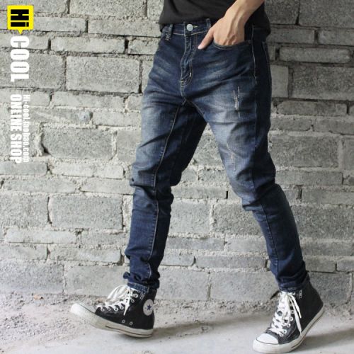 Jeans pour adolescent pieds Slim en coton automne - Ref 1464097