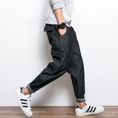 Jeans pour jeunesse Sarouel KT.UOMO en coton automne - Ref 1464110