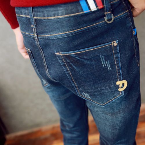Jeans pour jeunesse pieds Slim USIGSX Coton, fibres de polyester viscose rayonne Quatre saisons - Ref 1464112