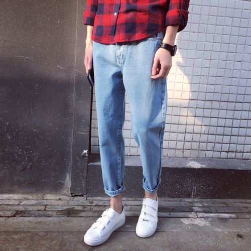 Jeans pour adolescent pantalon bas entrejambe Croix Quatre saisons - Ref 1464122